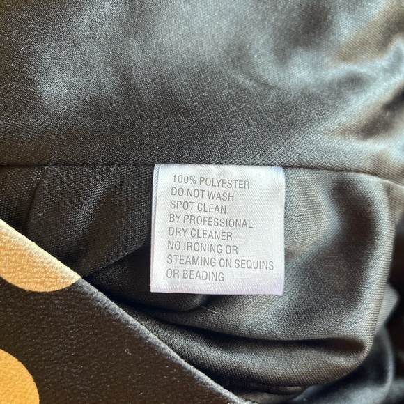 MacDuggal One Shoulder Evening Gown with Puff Sleeve and Front Slit - Picture 7 of 8